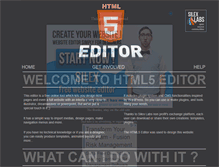 Tablet Screenshot of html5-editor.org